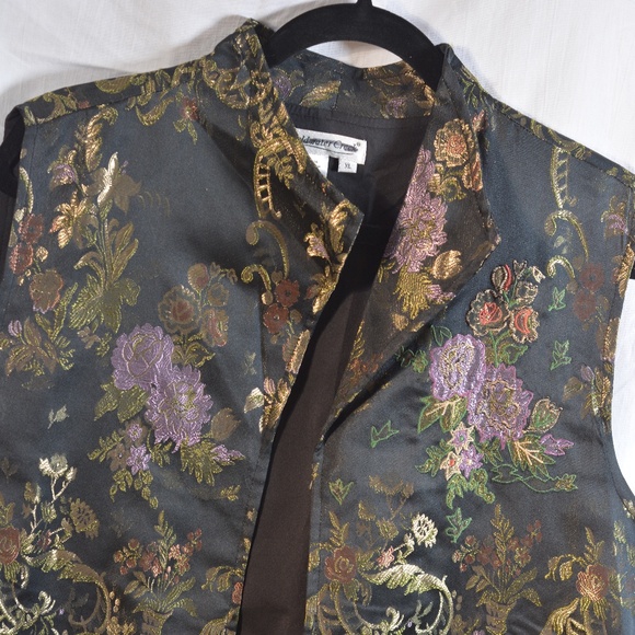 Coldwater Creek Embroidered Vest SZ XL  NWOT - Picture 2 of 4